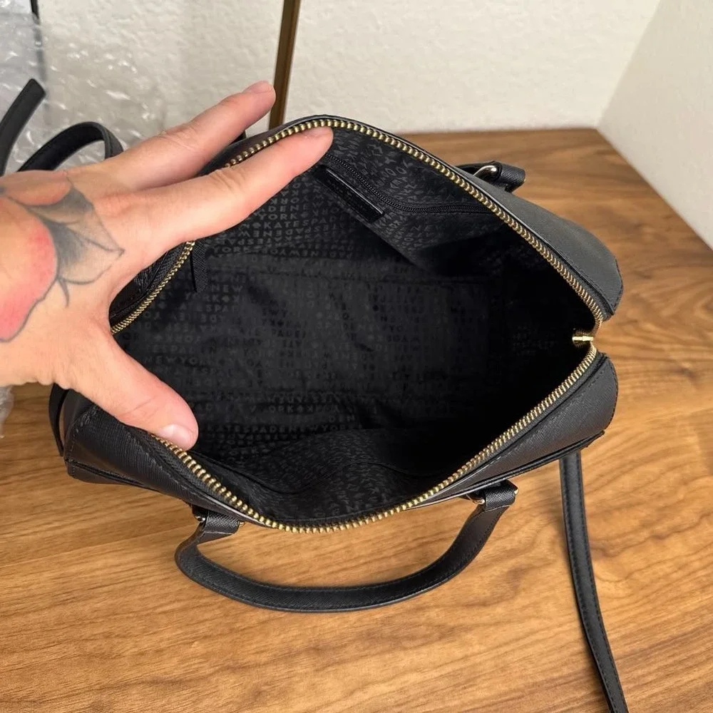 Kate Spade Laurel Way Lanae Satchel Black Saffiano Leather